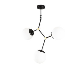 Opviq Damar - 6316 Lámpara de araña en blanco y negro